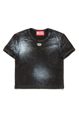 t-shirt in viscosa nero DIESEL KIDS | J022680EPAGK929